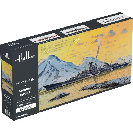 [HE85083] Set Prinz Eugen + Admiral Hipper - Heller 85083 - 1/400