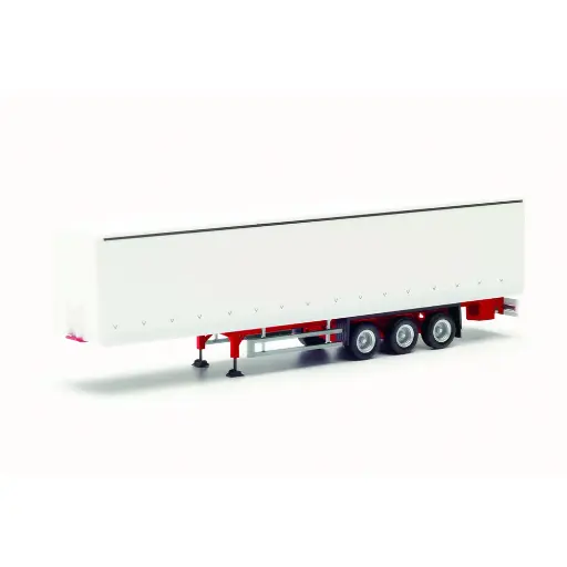 [HE076944-002] Remorque bâchée à rideaux - Herpa 076944-002 - HO 1/87