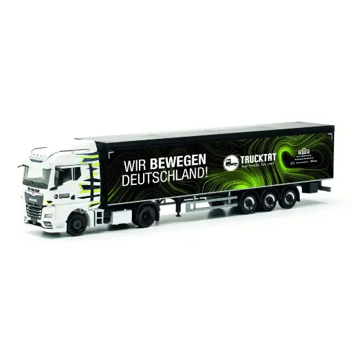 [HE317177] Camion MAN TGX GM avec remorque "Trucktat/We move Germany" - Herpa 317177 - HO 1/87