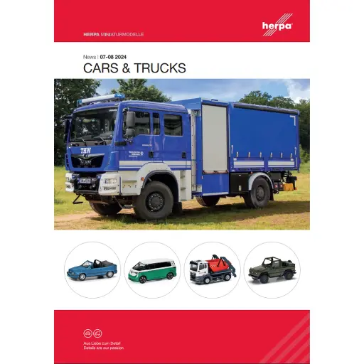 [HE-DEP-082024] Dépliants nouveautés août 2024 - Cars/Trucks & Wings - HERPA HE-DEP-082024 - 24 pages