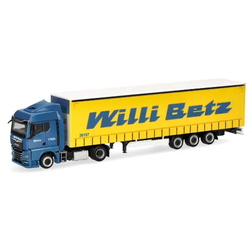 [HE318808] Semi-remorque bâchée MAN TGX "Willi Betz" - Herpa 318808 - HO 1/87