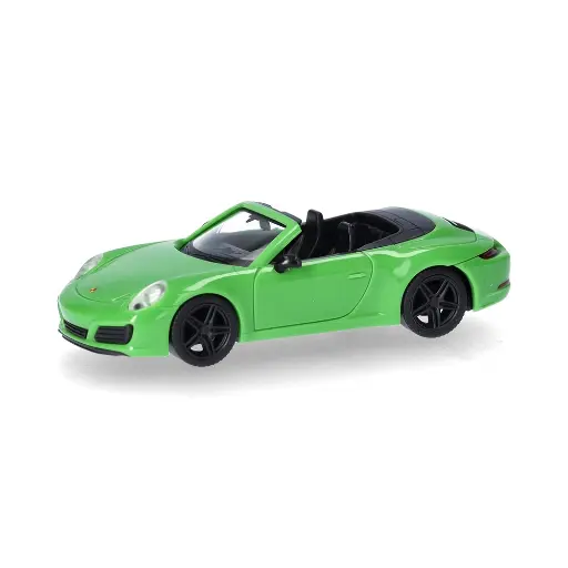 [HE420365] Porsche 911 (991) Carrera 2 Cabriolet, vert lézard - Herpa 420365 - HO 1/87