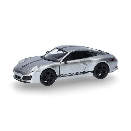 [HE430418] Porsche 911 (991) Carrera 4 S, argent - Herpa 430418 - HO 1/87