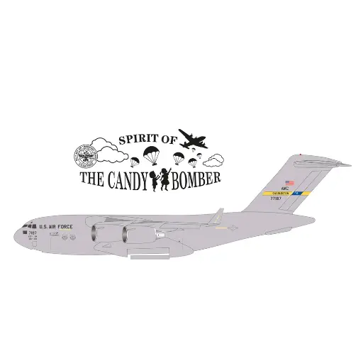 [HE537964] Boeing C-17A Globemaster III "Spirit of the Candy Bomber" - Herpa 537964 - 1/500