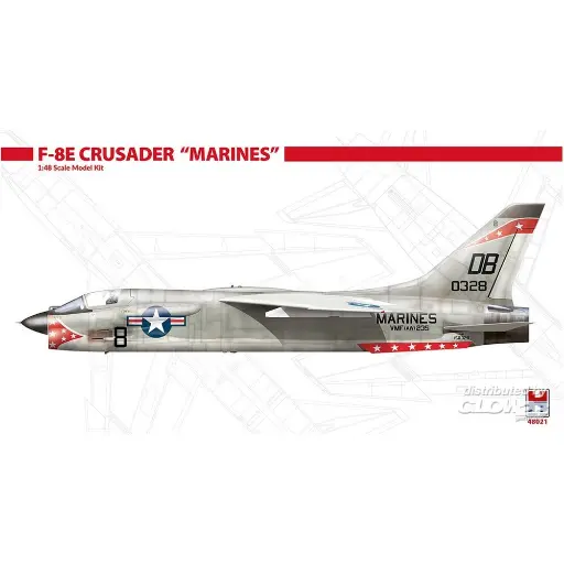 [HO48021] Avion F-8E Crusader Marines - Hobby 2000 48021 - 1/48