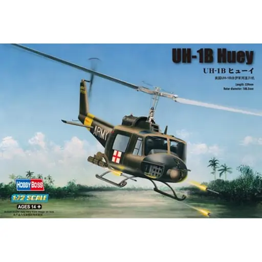 [HO87228] Hélicoptère UH-1B Huey - Hobby Boss 87228 - 1/72