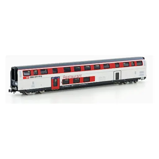 [HOH25124] Voiture Restaurant IC2020 BR - HobbyTrains 25124 - SBB - N : 1/160 - EP. VI