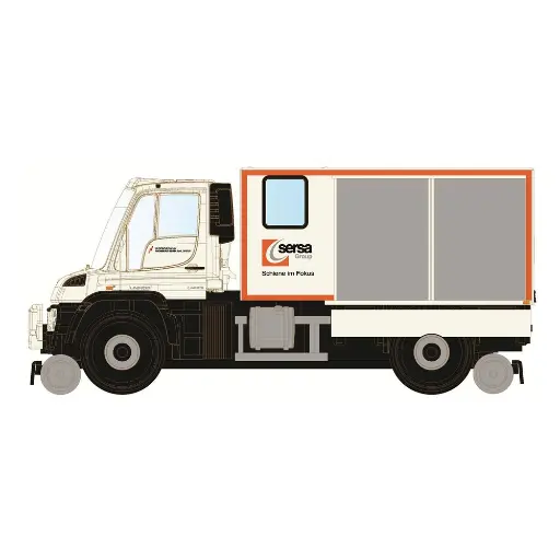 [HOH32302] Unimog bidirectionnel U423 Sersa - Hobbytrain H32302 - N 1/160 - SBB - Ep VI - 2R