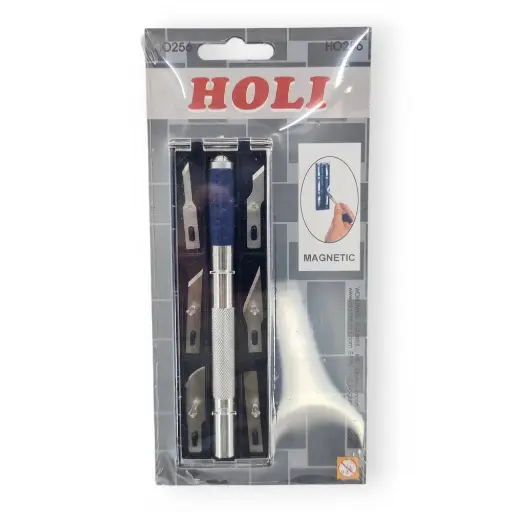 [HO256] Cutter avec un assortiment de 6 lames - HOLI 256