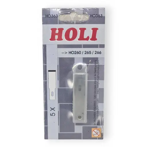 [HO363] 5 lames de cutter droites - HOLI 363