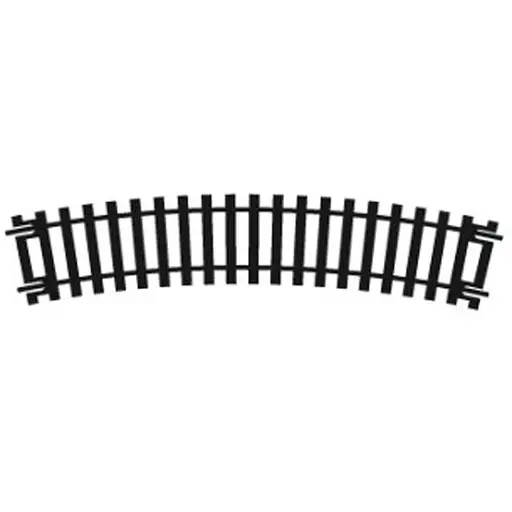[HOR604] Rail courbe R1 22.5° 371mm de rayon (16 voies au cercle)