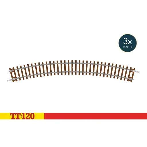 [HOTT8005] Courbe 3e rayon 30° 353 mm - Hornby TT8005 - TT 1/120