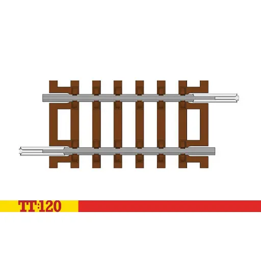 [HOTT8011] Quart de rail droit 41,5 mm - Hornby TT8011 - 1/120