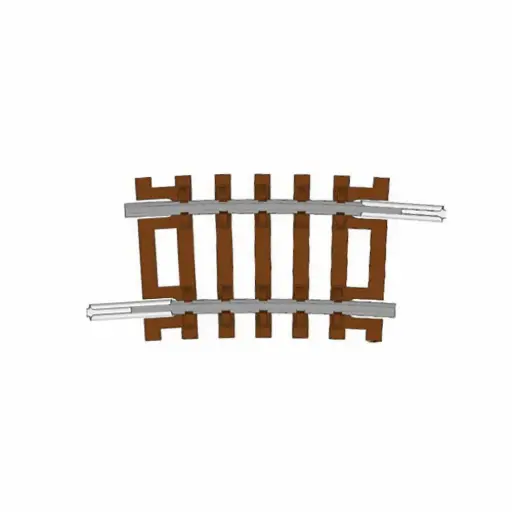 [HOTT8014] Rail courbe R1 267 mm 7,5° code 80 - Hornby TT8014 - TT 1/120 - 2R