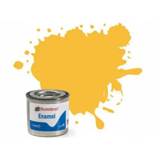 [HUAA0268] Peinture cellulosique couleur Jaune Avion Ecole Mat N°24 - Humbrol AA0268 - 14 mL