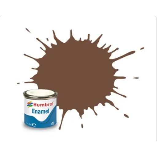 [HUAA1081] Peinture cellulosique couleur Chocolat Mat N°98 - Humbrol AA1081 - 14 mL