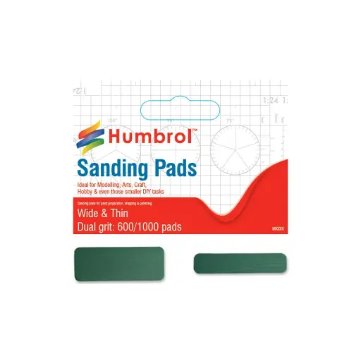 [HUAG9166] Lot de 2 Ponçeuses Flexibles - Double Grain - Humbrol AG9166 - Toutes Echelles