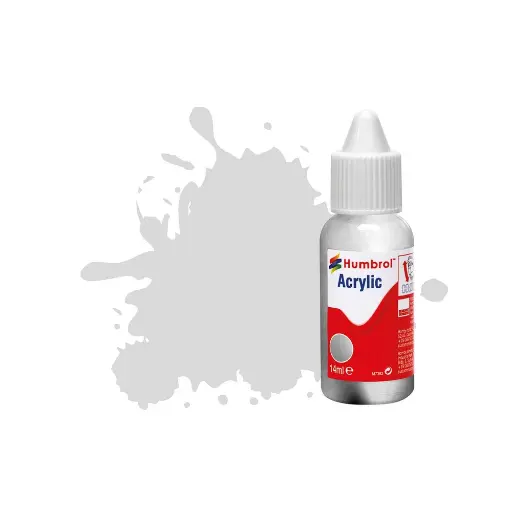 [HUDB0011] Peinture acrylique n°11 - couleur argent METALLIQUE HUMBROL DB0011 - 14 mL