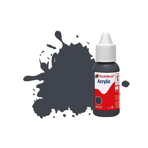[HUDB0032] Peinture acrylique n°32 - couleur gris foncé MAT HUMBROL DB0032 | 14 mL