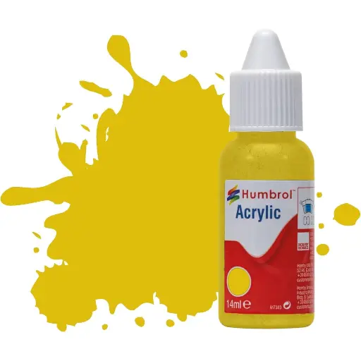 [HUDB0081] Peinture acrylique n°81 - couleur jaune pâle MAT HUMBROL DB0081 - 14 mL