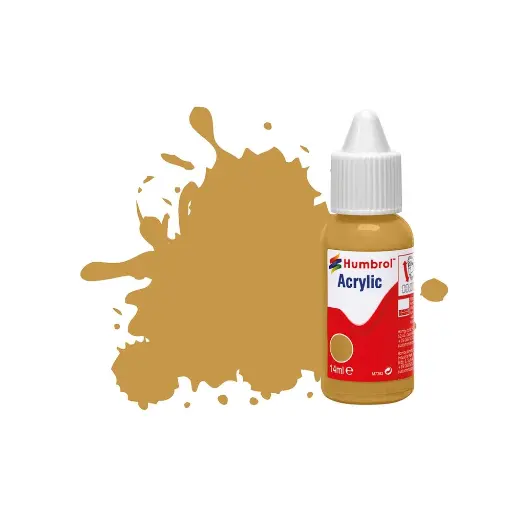 [HUDB0093] Peinture acrylique n°93 - couleur jaune désert MAT - HUMBROL DB0093 | 14 mL