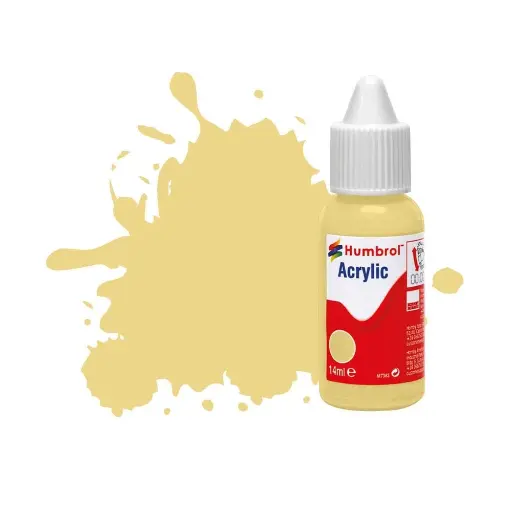 [HUDB0103] Peinture acrylique n°103 - Crème - Mat - Humbrol DB0103 - 14 mL