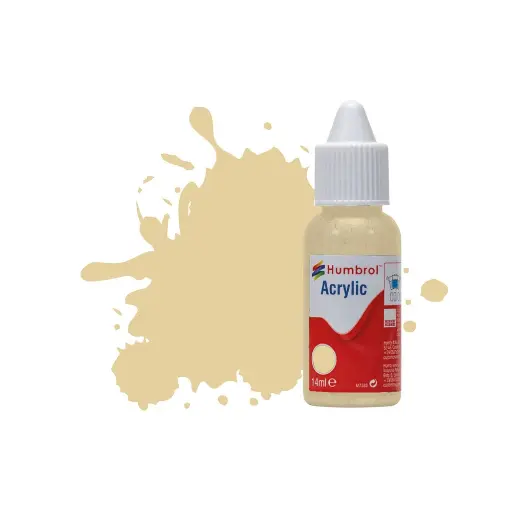 [HUDB0121] Peinture acrylique n°121 - couleur pierre pâle MAT - HUMBROL DB0121 | 14 mL