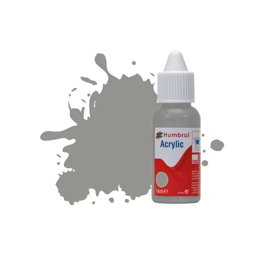 [HUDB0126] Peinture acrylique n°126 - couleur gris moyen MAT HUMBROL DB0126 - 14 mL