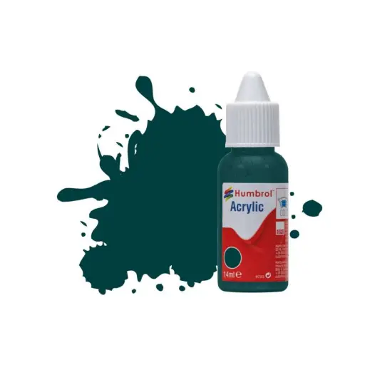 [HUDB0239] Peinture acrylique n°239 - couleur vert racing BRILLANT HUMBROL DB0239 - 14 mL