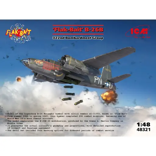 [ICM48321] B-26B Marauder « Flak Bait » - ICM 48321 - 1/48