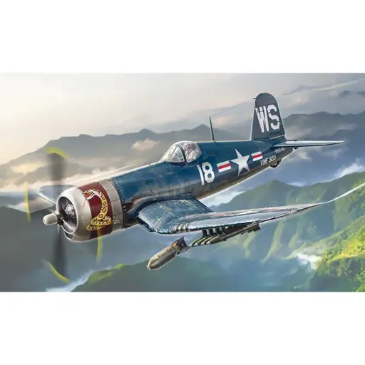 [IT1453] Chasseur F4U-4 Corsair Guerre de Corée - Italeri 1453 - 1/72