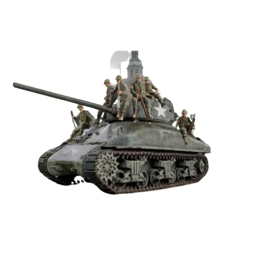 [IT6568] M4A1 Sherman et Infanterie - Italeri 6568 - 1/35