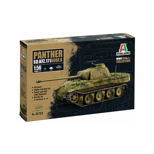 [IT25752] Char Panther Ausf A - Italeri 25752 - 1/56