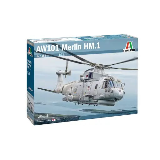 [IT1486] Hélicoptère AW101 Merlin HM.1 - Italeri 1486 - 1/72
