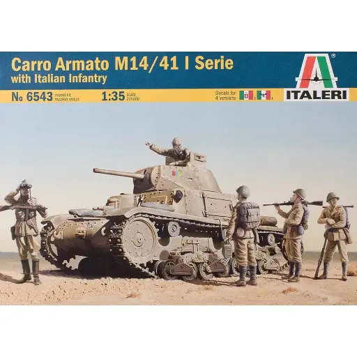 [IT6543] Carro Armato M14/41 série I avec infanterie italienne - Italeri 6543 - 1/35