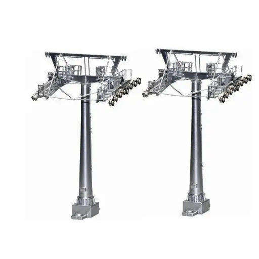 [JAJC50300] 2 pylônes de support pour téléphérique Jagerndorfer 50300 - Hauteur 120 mm