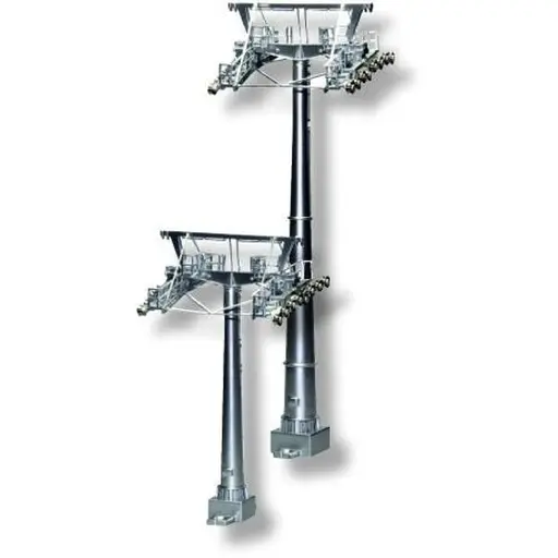 [JAJC50400] 2 pylônes de support pour téléphérique Jägerndorfer 50400 - Hauteur 120 & 160 mm