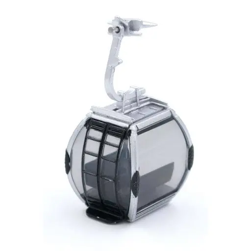 [JAJC82100] Télécabine Omega V de couleur grise - HO 1/87 - Jagerndorfer 82100