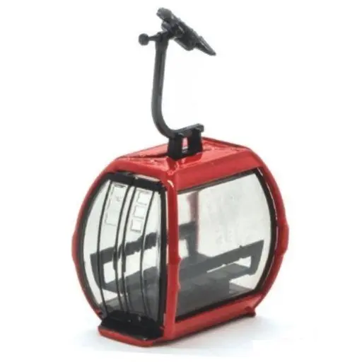 [JAJC82101] Télécabine Omega V de couleur rouge - HO 1/87 - Jagerndorfer 82101