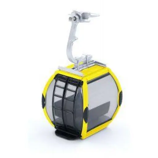 [JAJC82002] Télécabine Œuf Oméga IV 8 Jägerndorfer 82002 - HO 1/87 - jaune