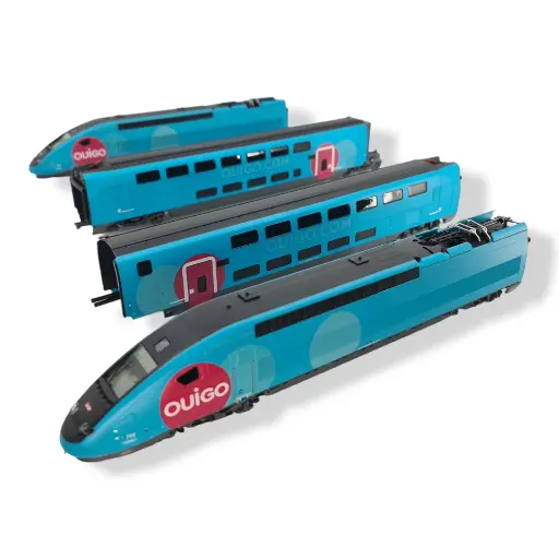 [HJ2413S] TGV Duplex OUIGO - 4 éléments DCC SON Jouef HJ2413S - HO 1/87 - SNCF EP VI