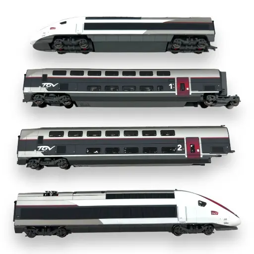 [HJ2451] Coffret TGV Duplex Carmillon - Jouef HJ2451- HO 1/87 - SNCF - Ep VI - 2R - Analogique