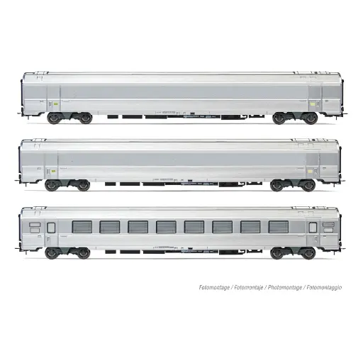 [HJ4179] Set 3 voitures voyageurs "Train Expo" - Jouef HJ4179 - HO 1/87 - SNCF - Ep VI - 2R