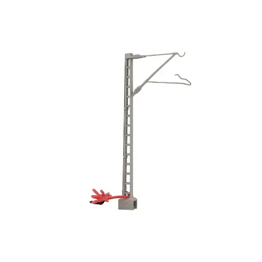 [HC8037A] Mât caténaire en treillis avec câble de raccordement - Jouef HC8037A - HO 1/87