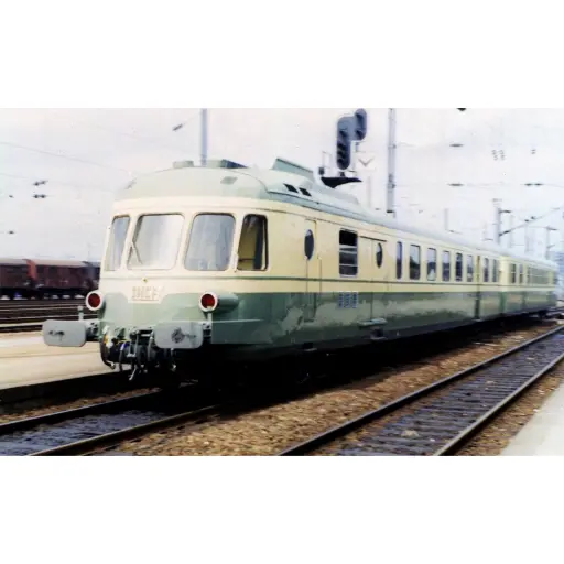 [HJ2462] Autorail Diesel RGP I avec Remorque - JOUEF HJ2462 - SNCF - HO 1/87 - EP IV - 2R - Analogique