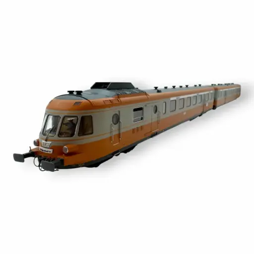 [HJ2463] Autorail Diesel RGP I avec Remorque "ALPAZUR" - JOUEF HJ2463 - SNCF - HO 1/87 - EP IV - 2R - Analogique
