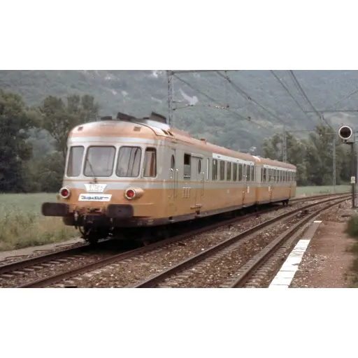 [HJ2463] Autorail Diesel RGP I avec Remorque "ALPAZUR" - JOUEF HJ2463 - SNCF - HO 1/87 - EP IV - 2R - Analogique