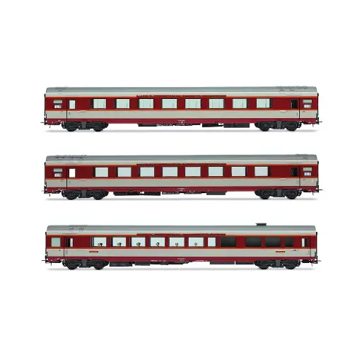 [HJ4191] Coffret de 3 voitures Grand Confort TEE "Le Kléber" - Jouef HJ4191 - SNCF - EP IV - 2R