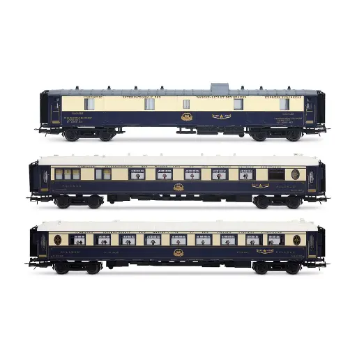 [HJ4199] Coffret 2/2 de 3 voitures Etoile du Nord - Jouef HJ4199 - CIWL - EP II - 2R