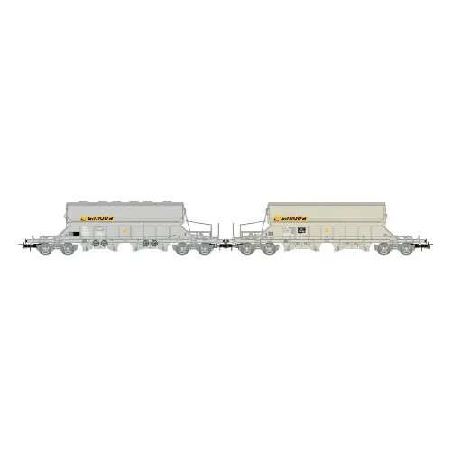 [HJ6229] Coffret de deux wagons trémies Simotra - Jouef HJ6229 - HO 1/87 - SNCF - EP V